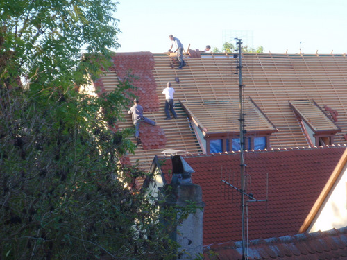 Roof Tiling Operation.